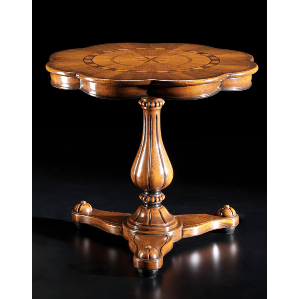 David Michael Solid Wood Pedestal End Table with Storage Wayfair